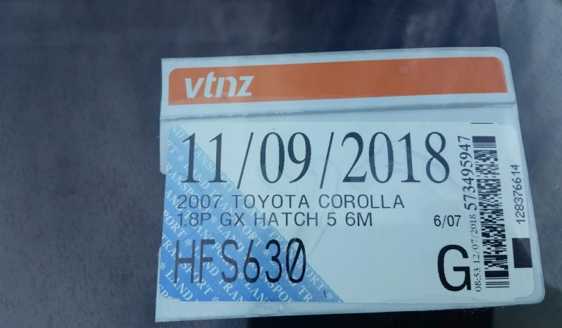 TOYOTA COROLLA 2007 MANUAL from $38 p/w full